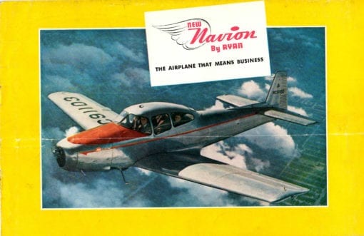 Flight Manual for the North American Navion and Ryan Navion