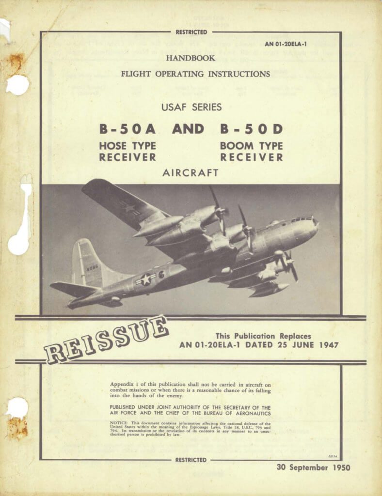 BOEING B-50 SUPERFORTRESS - Flight Manuals