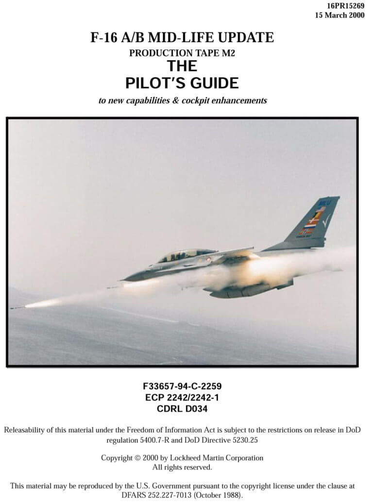 GENERAL DYNAMICS F-16 FIGHTING FALCON - Flight Manuals