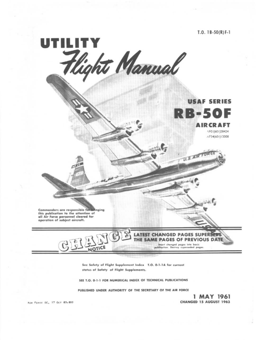 BOEING B-50 SUPERFORTRESS - Flight Manuals