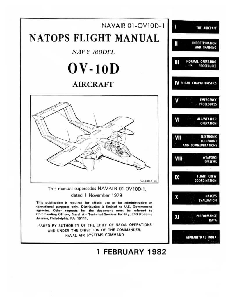 North American Ov-10 Bronco - Flight Manuals