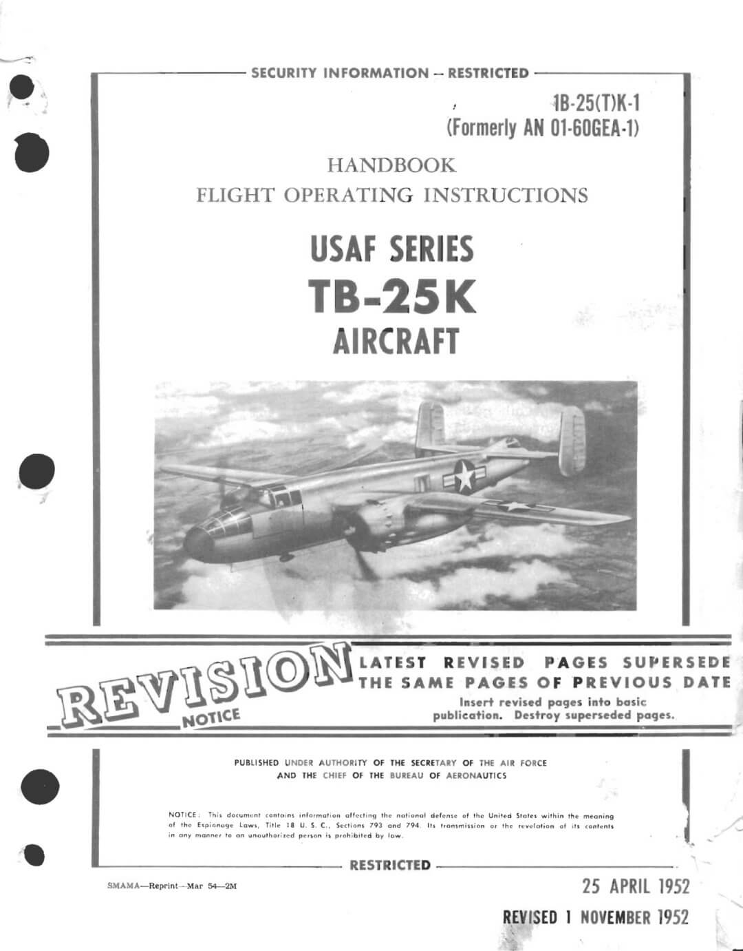 NORTH AMERICAN B-25 MITCHELL - Flight Manuals