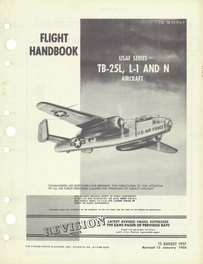 NORTH AMERICAN B-25 MITCHELL - Flight Manuals