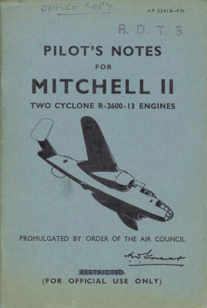 NORTH AMERICAN B-25 MITCHELL - Flight Manuals