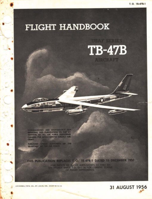 BOEING B-47 STRATOJET - Flight Manuals