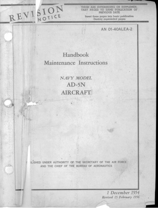 Flight Manual for the Douglas AD Skyraider