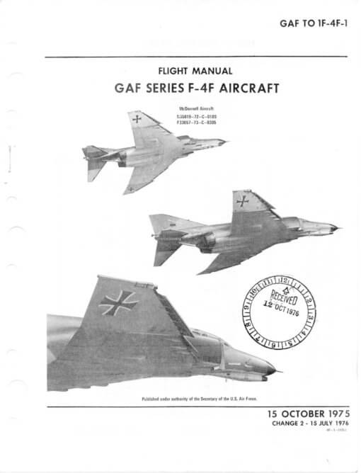 Flight Manual for the McDonnell-Douglas F-4 Phantom II