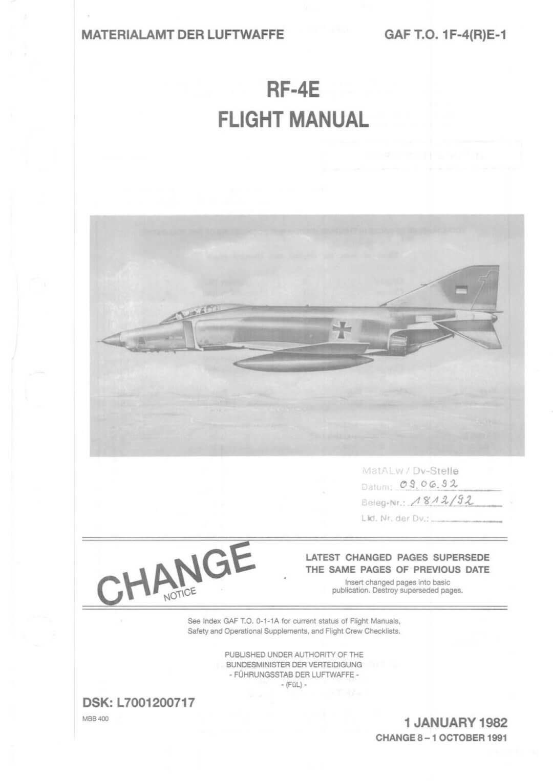 McDONNELL-DOUGLAS F-4 PHANTOM II - Flight Manuals