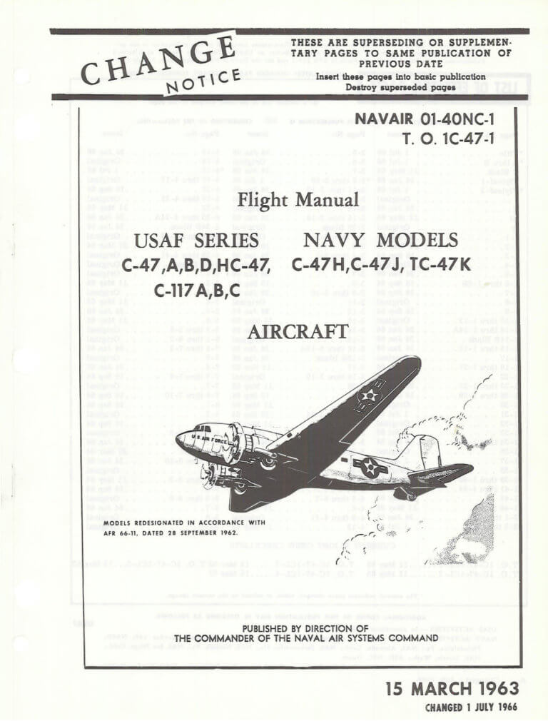 DOUGLAS DC-3 (C-47 DAKOTA) - Flight Manuals