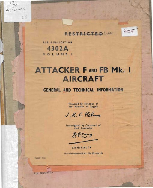 Flight Manual for the Supermarine Attacker