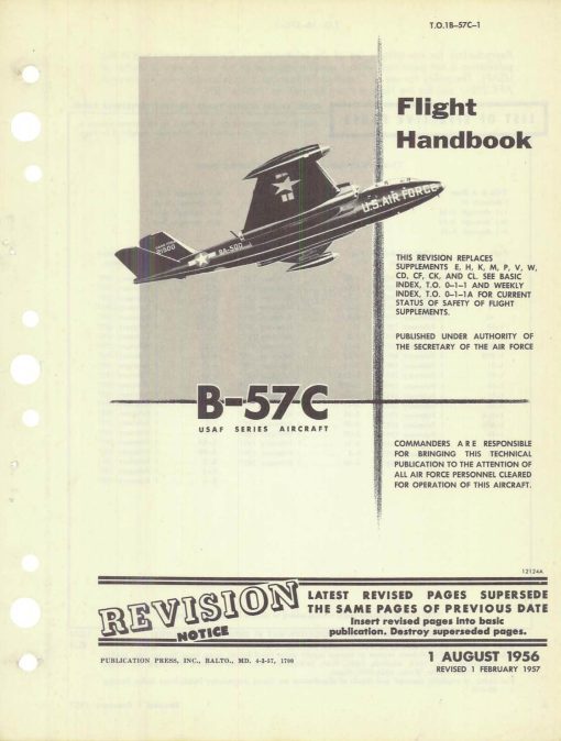 Flight Manual for the Martin B-57