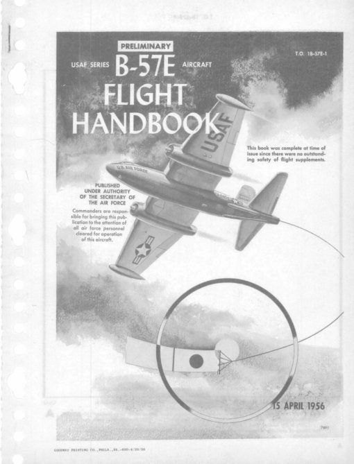Flight Manual for the Martin B-57 Canberra