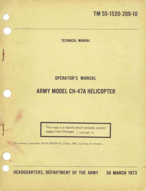 Flight Manual for the Boeing Vertol CH-47 Chinook