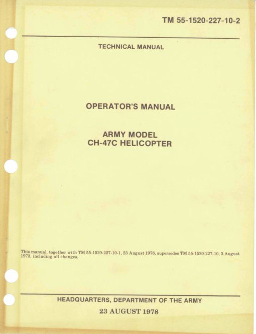 Flight Manual for the Boeing Vertol CH-47 Chinook