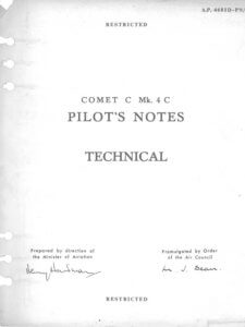 Flight Manual for the De Havilland DH106 Comet