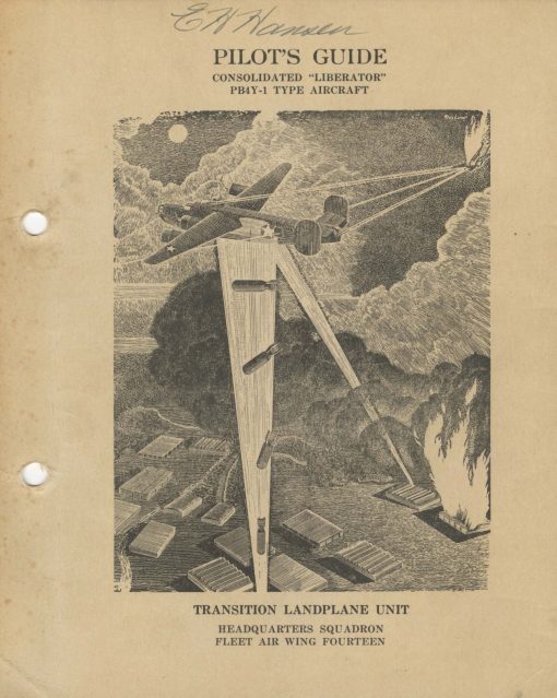 Flight Manual and maintenance manual for the Consolidated B-24 Liberator PB4Y-1 PB4Y-2