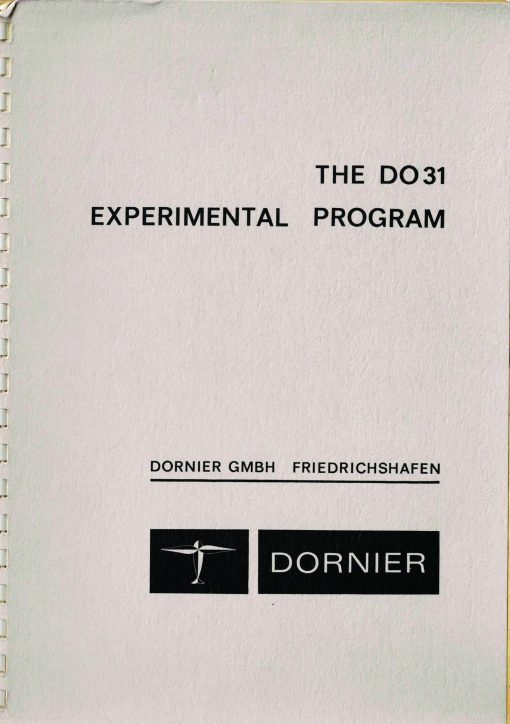 Flight Manual for the Dornier Do31