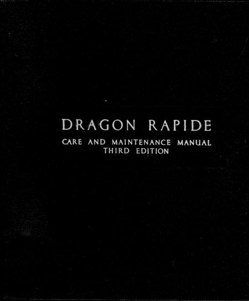 Flight Manual for the DH89 Dragon Rapide