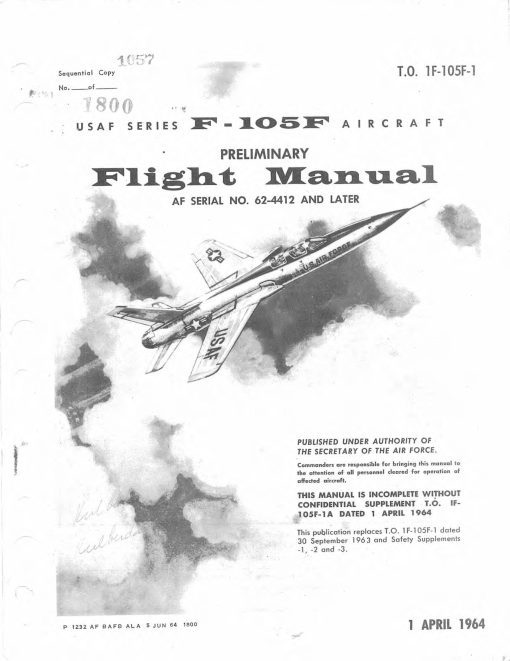 Flight Manual for the Republic F-105 Thunderchief