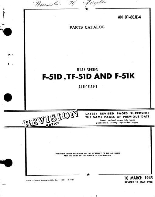 Flight Manual for the North American P-51 Mustang