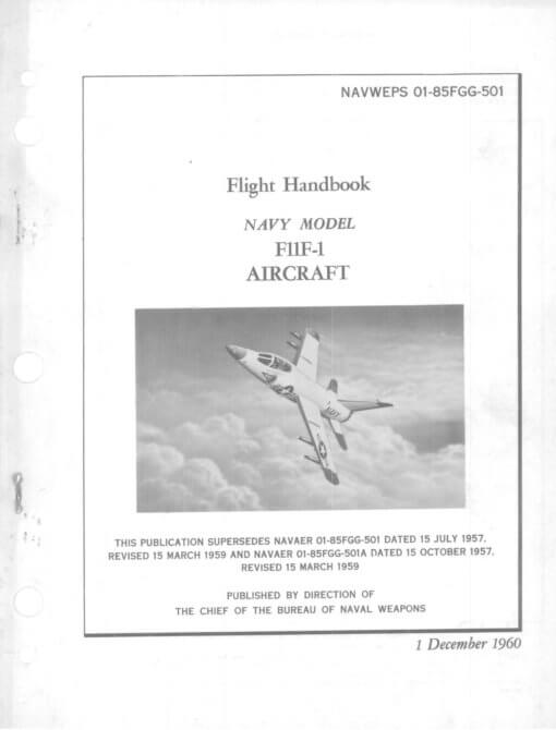 Flight Manual for the Grumman F11F Tiger