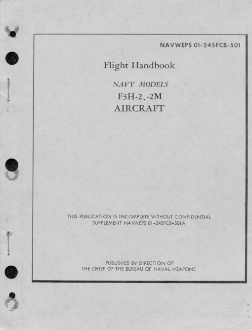 Flight Manual for the McDonnell F3H Demon