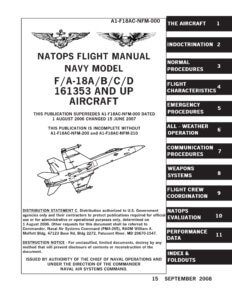 McDONNELL-DOUGLAS F-18A/B/C/D HORNET - Flight Manuals