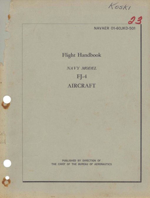 Flight Manual for the North American FJ Fury