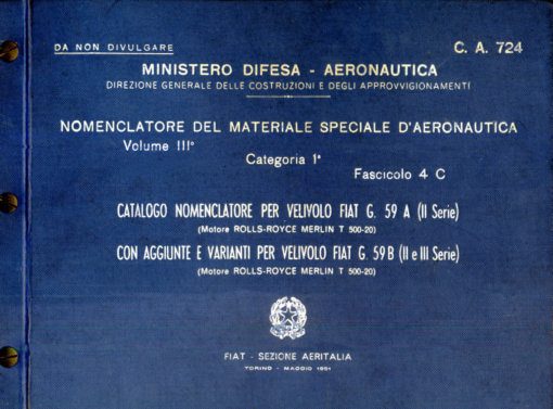 Flight Manual for the Fiat G59