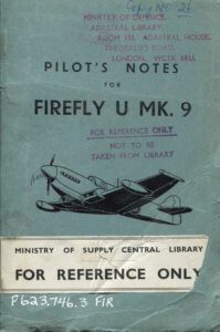 Flight Manual for the Fairey Firefly