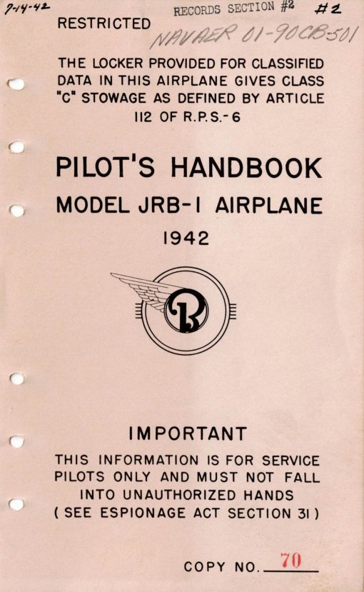 Flight Manual for the Beechcraft Model 18 AT-11 C-45