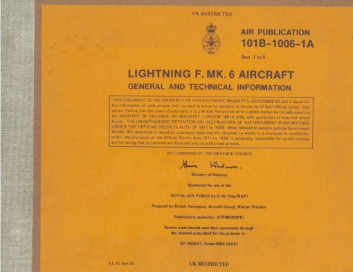 Flight Manual for the English Electric Lightning