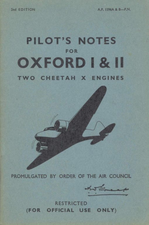 Flight Manual for the Airspeed Oxford