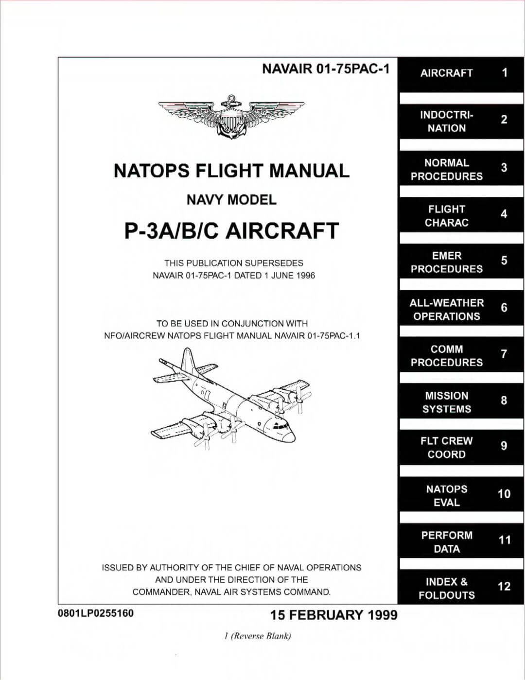 LOCKHEED P-3 ORION - Flight Manuals