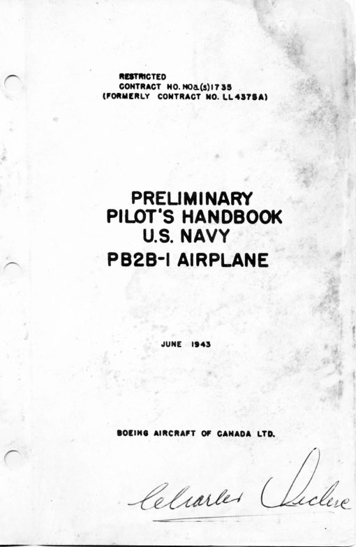 Flight Manual for the Consolidated PBY Catalina