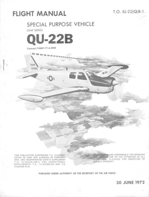 Flight Manual for the Beechcraft QU-22