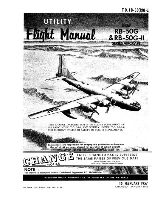 Flight Manual for the Boeing B-50 Superfortress