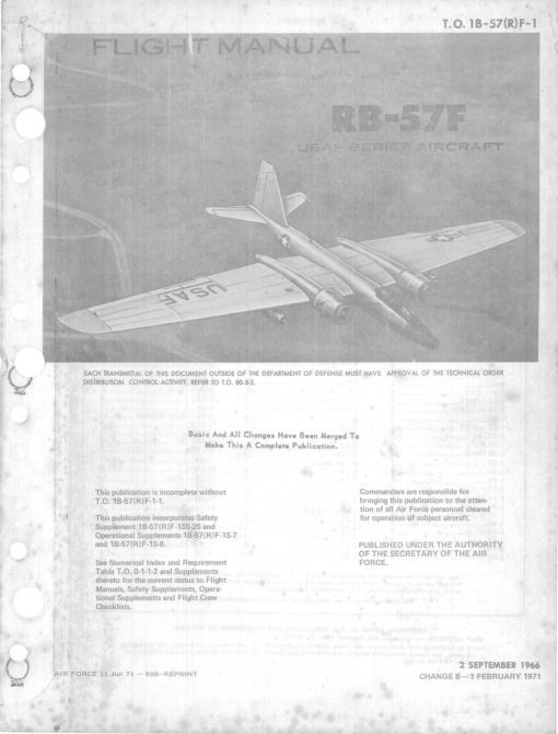 Flight Manual for the Martin B-57