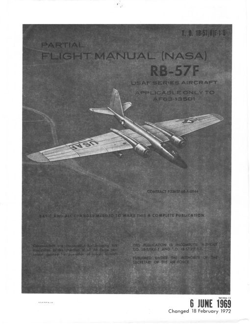 Flight Manual for the Martin B-57