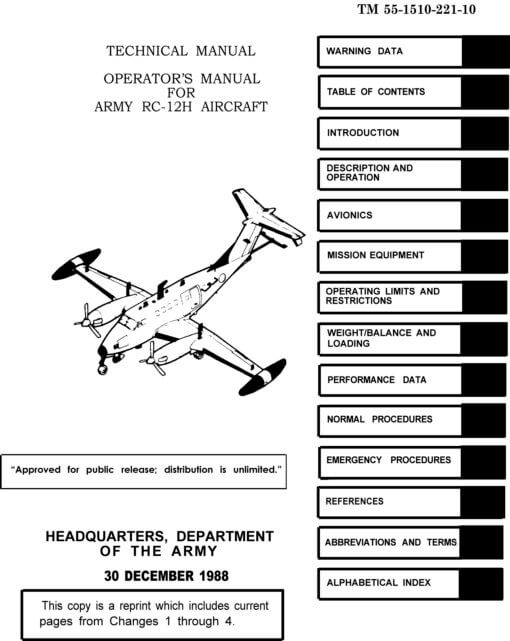 Flight Manual for the Beechcraft C-12 T-44 King Air