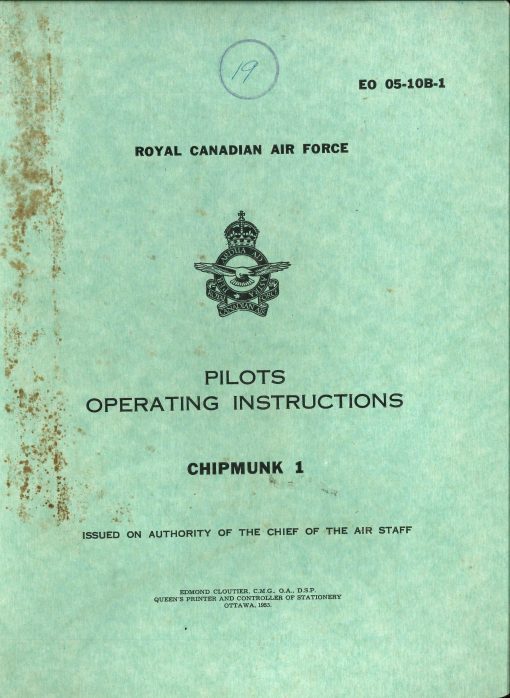 Flight Manual for the De Havilland Canada DHC-1 Chipmunk