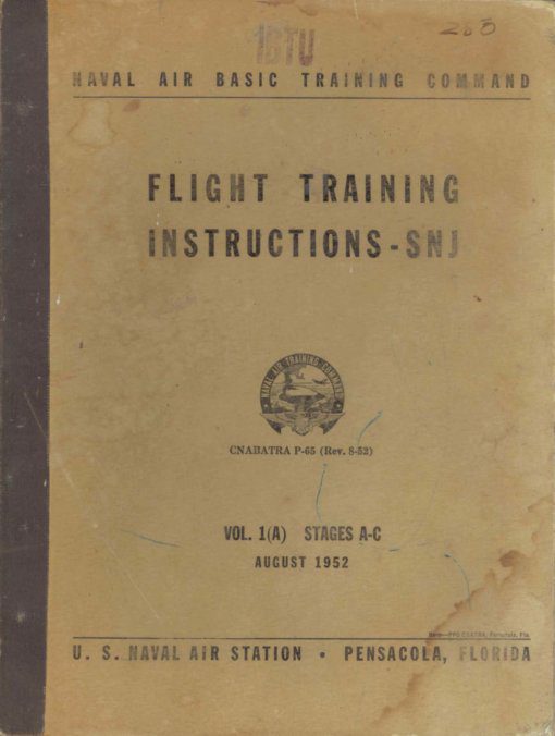 Flight Manual for the North American AT-6 SNJ Texan Harvard