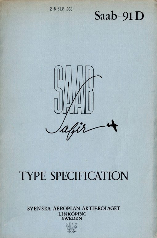 Flight Manual for the Saab Safir