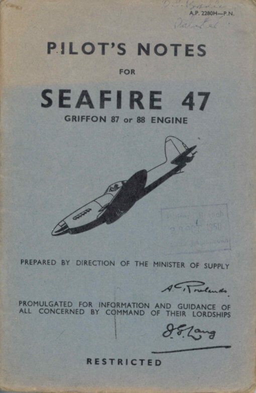 Flight Manual for the Supermarine Spitfire