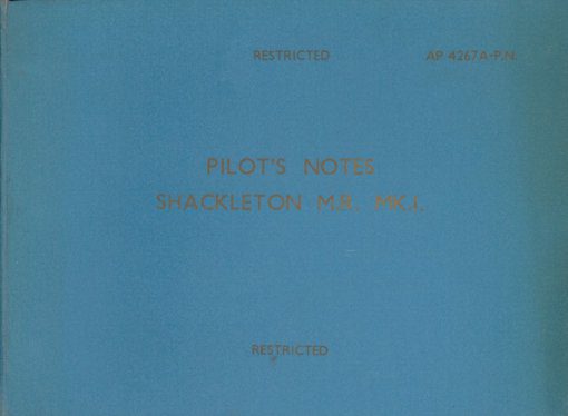 Flight Manual for the Avro 696 Shackleton