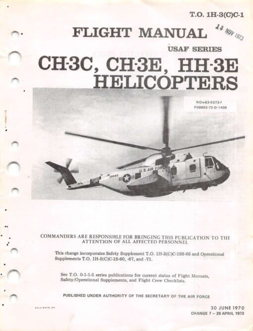 Flight Manual for the Sikorsky H-3