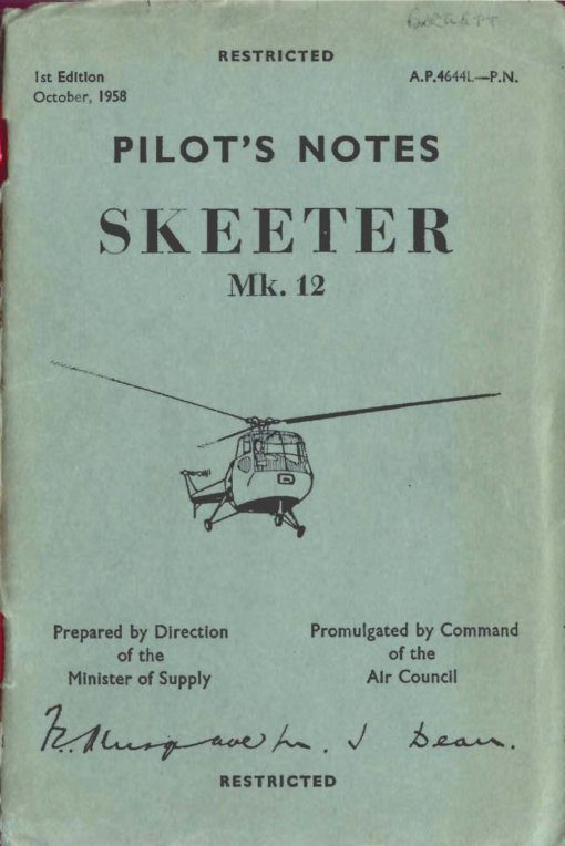 Flight Manual for the Saunders-Roe Skeeter