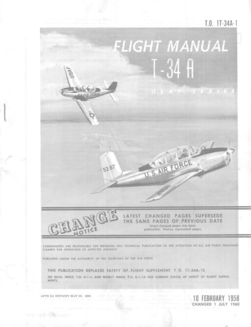 Flight Manual for the Beechcraft T-34 Mentor