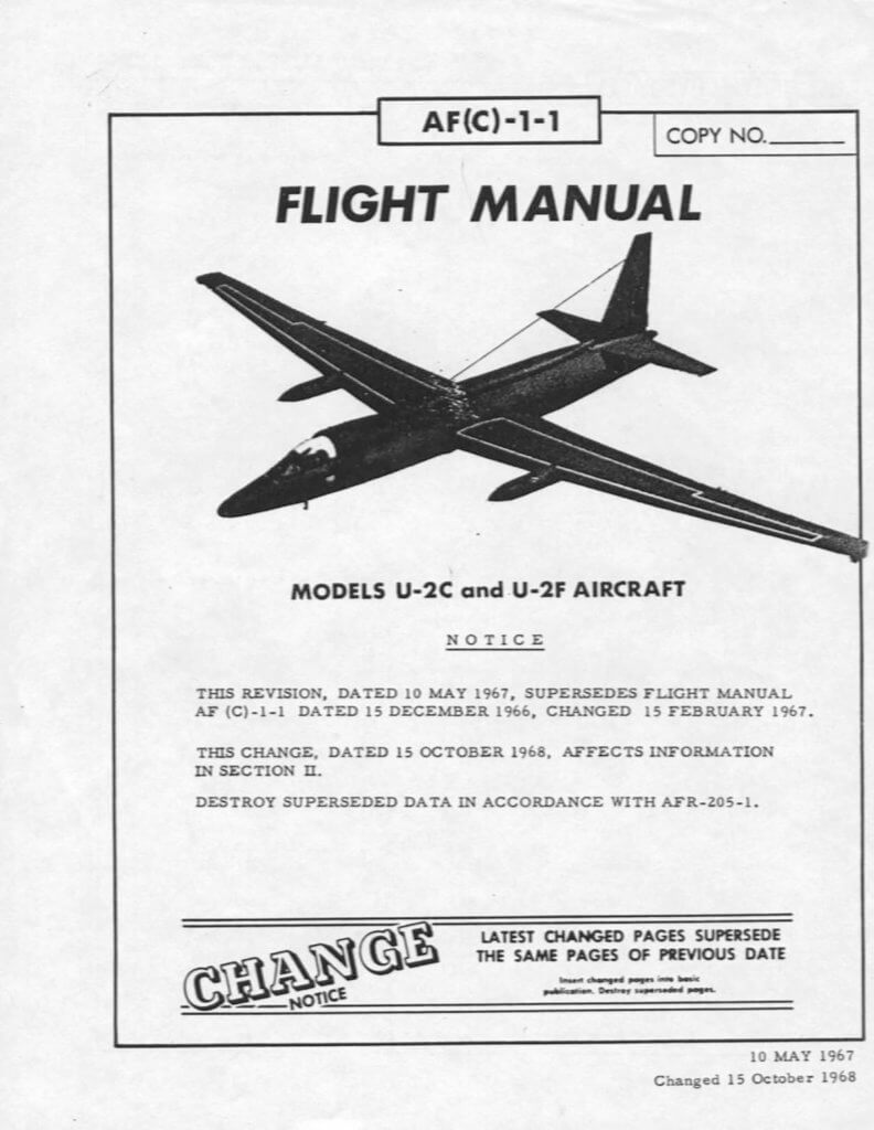 LOCKHEED U-2 - Flight Manuals