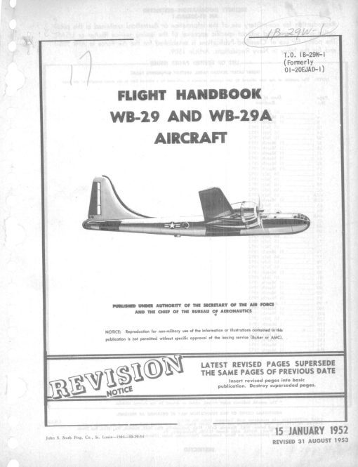 Flight Manual for the Boeing B-29 Superfortress